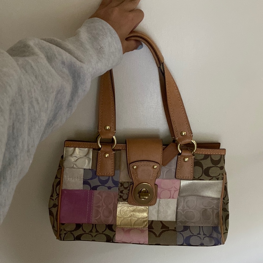 Vintage coach patch purse